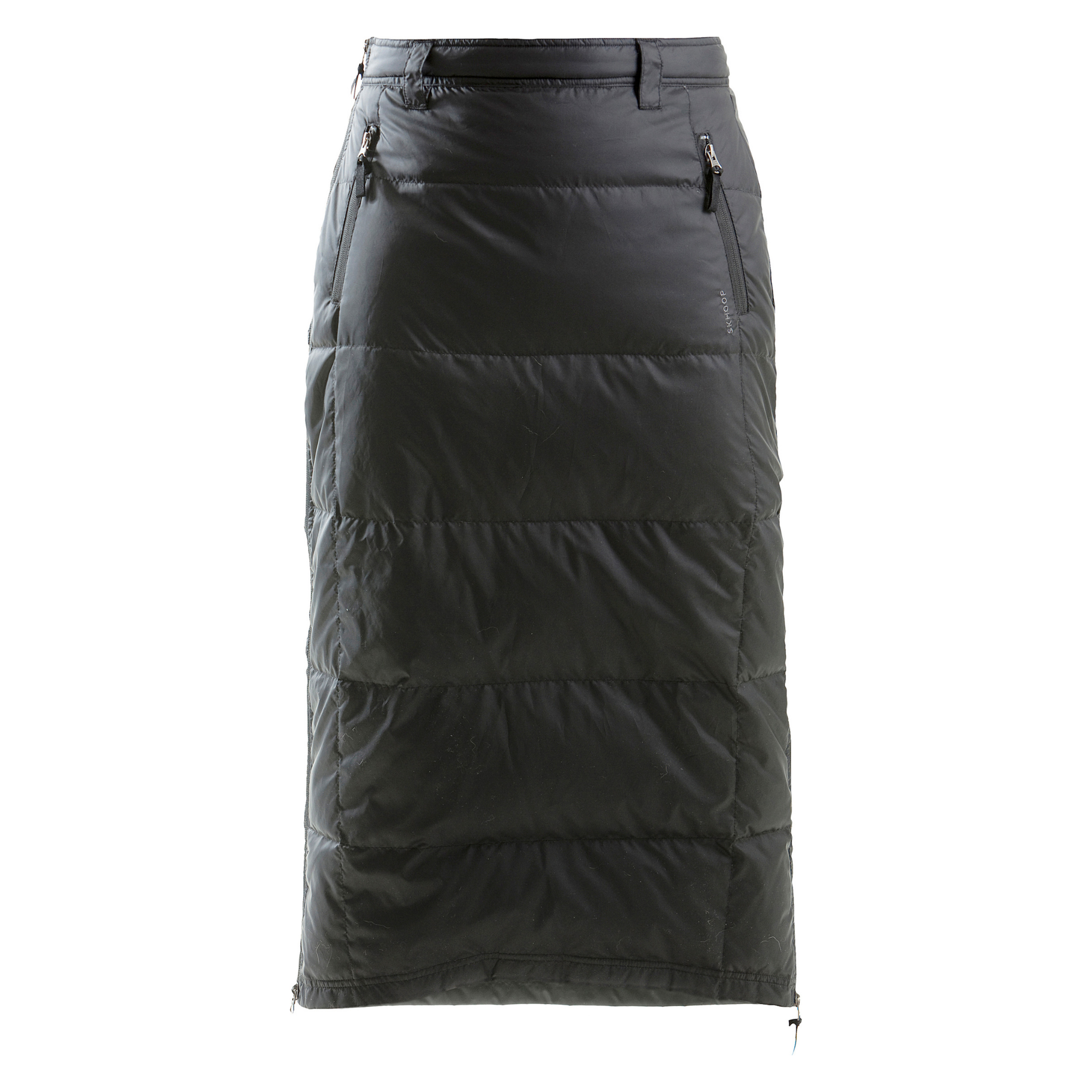 Black Short Length Cover-Up Wrap Velcro Skirt